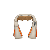 Gadget & Tools : Shiatsu Massagekussen - Infrarood - Nek en Rug Massageapparaat in Beige - 4 knoppen van Pantino
