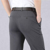men's fashion : Slacks® | Stretch Pantalon Heren in Grijs van Pantino