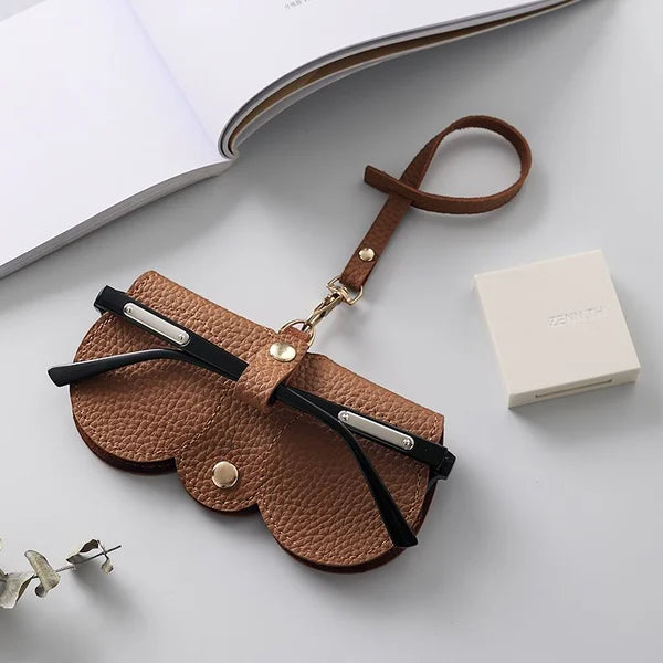 Sun Cover™ - Leren etui met kliksluiting voor bril (1+1 GRATIS) - Pantino