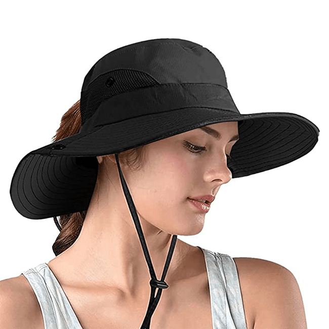 SunHat™ - UV-bescherming - Zwart - Beauty - Pantino