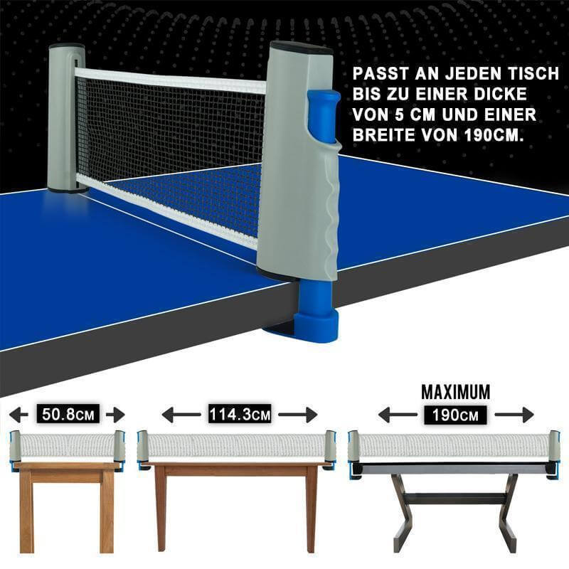 Intrekbaar Tafeltennis Net - - Sports - Pantino